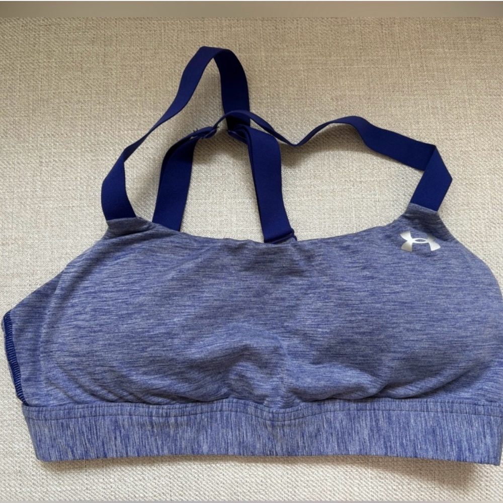 Under Armour Heathered Blue Sports Bra in size small